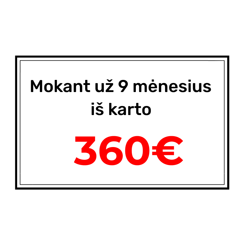 už 9 mėnesius